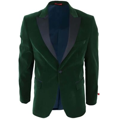TruClothing Herren-Blazer aus grünem Samt-Dinner-Smoking-Anzug Grün 48 (Brust) TruClothing Herren-Blazer aus grünem Samt-Dinner-Smoking-Anzug Grün 48 (Brust)