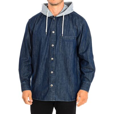LA MARTINA Regular Fit Jacke mit hohem Kragen und verstellbarer Kapuze TMC009-DM081 man Blau M LA MARTINA Regular Fit Jacke mit hohem Kragen und verstellbarer Kapuze TMC009-DM081 man Blau M