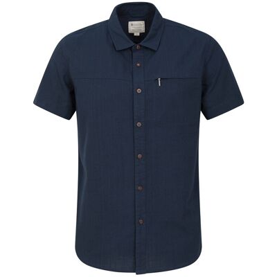 Mountain Warehouse Herren Kokosnuss Slub Kurzarm-Shirt (dunkelblau) Blau S Mountain Warehouse Herren Kokosnuss Slub Kurzarm-Shirt (dunkelblau) Blau S