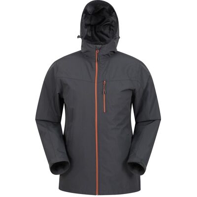 Mountain Warehouse Herren Brisk Extreme Wasserdichte Jacke (Dunkelgrau) Grau 2XS Mountain Warehouse Herren Brisk Extreme Wasserdichte Jacke (Dunkelgrau) Grau 2XS