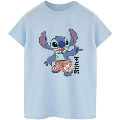 Disney - "Lilo & Stitch Bermuda Shorts" T-Shirt für Herren (Babyblau) Hellblau L Disney - "Lilo & Stitch Bermuda Shorts" T-Shirt für Herren (Babyblau) Hellblau L