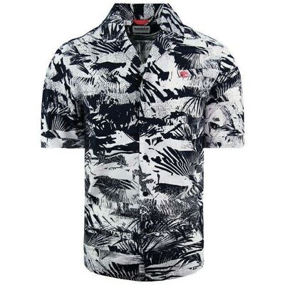 Timberland Stretch regelmäßige Passform kurzärmelige Herren Blumen -Sommerhemd A21A6 AE8 Schwarz S Timberland Stretch regelmäßige Passform kurzärmelige Herren Blumen -Sommerhemd A21A6 AE8 Schwarz S