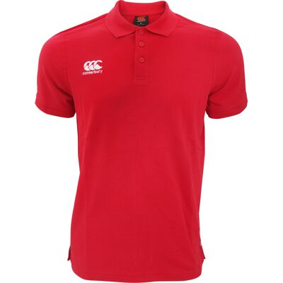 Canterbury Herren Waimak Kurzarm Pique Polo Shirt (Rot) Rot 2XL Canterbury Herren Waimak Kurzarm Pique Polo Shirt (Rot) Rot 2XL