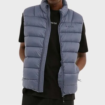 Nicce Skyline Herren Hellblaue Weste Hellblau S Nicce Skyline Herren Hellblaue Weste Hellblau S