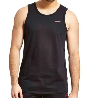 Nike Gestickter Swoosh Herren-Westen-Tank in Schwarz Schwarz M Nike Gestickter Swoosh Herren-Westen-Tank in Schwarz Schwarz M