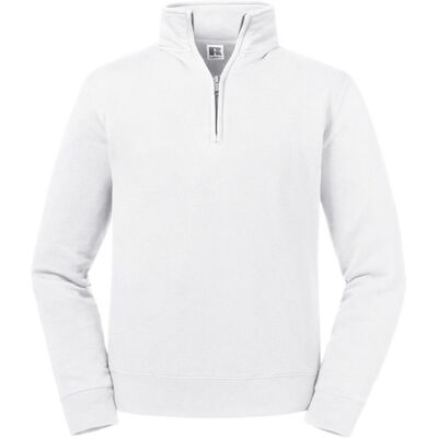 Russell Athletic Russell - "Authentic" Sweatshirt mit kurzem Reißverschluss für Herren (Weiß) Weiß XS Russell Athletic Russell - "Authentic" Sweatshirt mit kurzem Reißverschluss für Herren (Weiß) Weiß XS