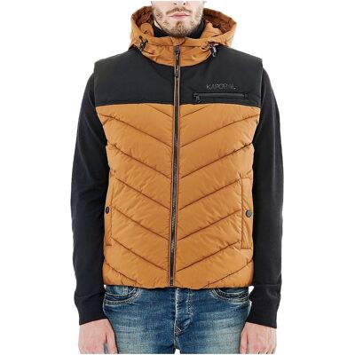 Kaporal Herren-Steppjacke „Chet Biscuit“, ärmellos Gelb S Kaporal Herren-Steppjacke „Chet Biscuit“, ärmellos Gelb S