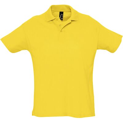 SOLS Herren Summer II Pique Polo-Shirt, Kurzarm (Gold) Gelb L SOLS Herren Summer II Pique Polo-Shirt, Kurzarm (Gold) Gelb L