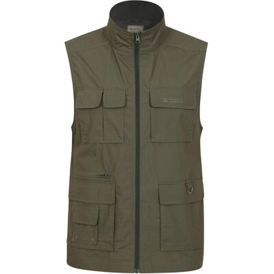 Mountain Warehouse - "Trek II" Weste für Herren () Khaki M Mountain Warehouse - "Trek II" Weste für Herren () Khaki M