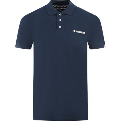 Aquascutum Boxed Logo Marineblaues Poloshirt Marine S Aquascutum Boxed Logo Marineblaues Poloshirt Marine S