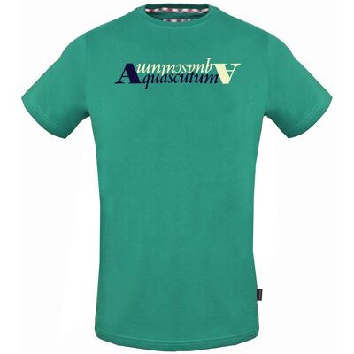 Aquascutum Reflexion Logo Grünes T-Shirt Grün S Aquascutum Reflexion Logo Grünes T-Shirt Grün S