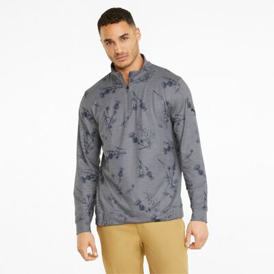 PUMA Herren CLOUDSPUN Lowlands Viertel-Reißverschluss Golf Sweatshirt Grau M PUMA Herren CLOUDSPUN Lowlands Viertel-Reißverschluss Golf Sweatshirt Grau M