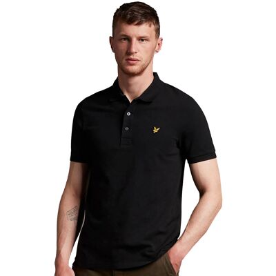 Lyle & Scott Einfarbiges Poloshirt in Schwarz Schwarz XL Lyle & Scott Einfarbiges Poloshirt in Schwarz Schwarz XL