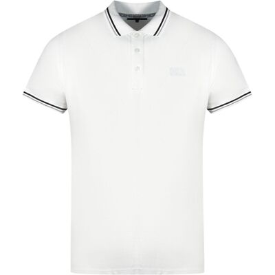 Cavalli Class Zwillings-Tipp-Kragen Weißes Poloshirt Weiß 2XL Cavalli Class Zwillings-Tipp-Kragen Weißes Poloshirt Weiß 2XL