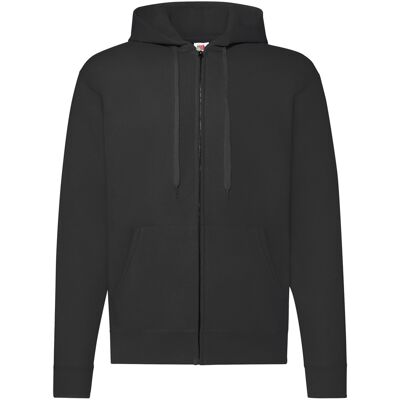 Fruit of the Loom Herren Classic Zipped Hoodie (Schwarz) Schwarz L Fruit of the Loom Herren Classic Zipped Hoodie (Schwarz) Schwarz L