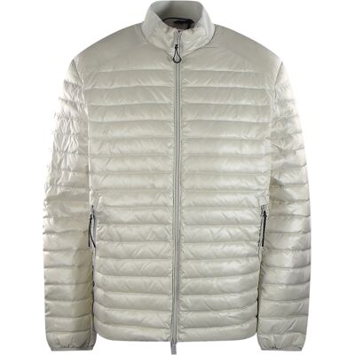 Belstaff Airframe Moonbeam Weiße glänzende Daunenjacke Weiß 2XL Belstaff Airframe Moonbeam Weiße glänzende Daunenjacke Weiß 2XL