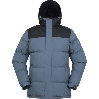 Mountain Warehouse Gefütterte Herrenjacke mit Snow Borg-Futter (Grau) Grau S Mountain Warehouse Gefütterte Herrenjacke mit Snow Borg-Futter (Grau) Grau S