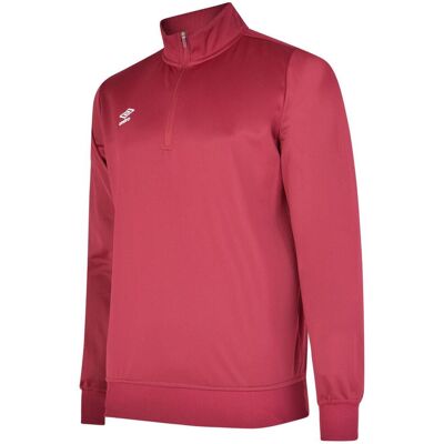 Umbro Herren Club Essential Half Zip Sweatshirt (Neu Claret) Rot 2XL Umbro Herren Club Essential Half Zip Sweatshirt (Neu Claret) Rot 2XL