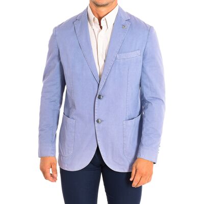 LA MARTINA Herren-Blazer mit normaler Passform und langen Ärmeln HMJA07-TW133 Grau EU 52 LA MARTINA Herren-Blazer mit normaler Passform und langen Ärmeln HMJA07-TW133 Grau EU 52