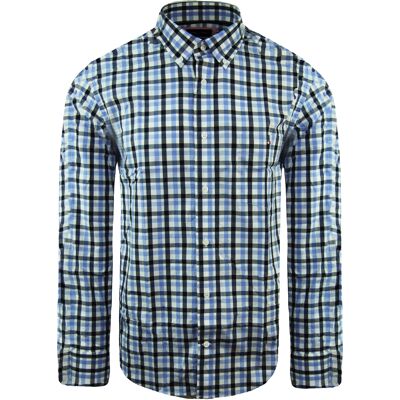 Eden Park Paris regulärer karierte Herren Blue Oxford Hemd Blau M Eden Park Paris regulärer karierte Herren Blue Oxford Hemd Blau M