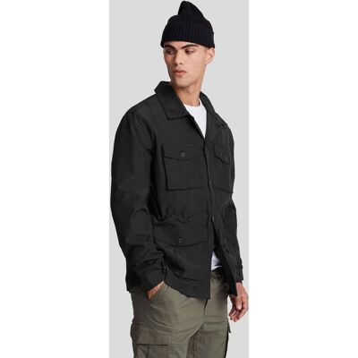 Lyle & Scott Herren-Feldjacke in Schwarz Schwarz S Lyle & Scott Herren-Feldjacke in Schwarz Schwarz S