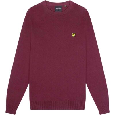 Lyle & Scott Cotton Merino Rich Burgundy Pull-over-Pullover Rot XS Lyle & Scott Cotton Merino Rich Burgundy Pull-over-Pullover Rot XS