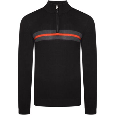 Dare 2B Mens Unite Us gestrickt Hälfte Zip Sweatshirt (schwarz / Bernstein glühen) Schwarz 2XL Dare 2B Mens Unite Us gestrickt Hälfte Zip Sweatshirt (schwarz / Bernstein glühen) Schwarz 2XL