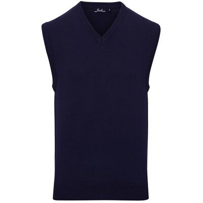 Premier - Pullover-Weste für Herren Ärmellos (Marineblau) Marine M Premier - Pullover-Weste für Herren Ärmellos (Marineblau) Marine M