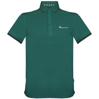 Aquascutum Markenlogo Grünes Poloshirt Grün S Aquascutum Markenlogo Grünes Poloshirt Grün S