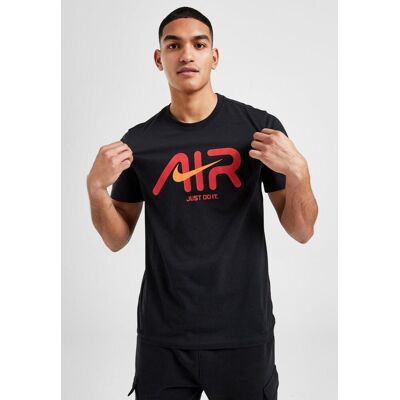 Nike Schwarzes S T-Shirt - Rundhals, 100% Baumwolle, Standardpassform Nike Schwarzes S T-Shirt - Rundhals, 100% Baumwolle, Standardpassform