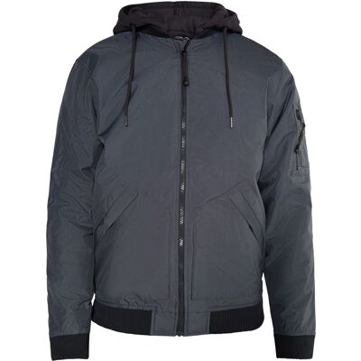 Mo Bomberjacke Herren Holzkohle Dunkelgrau L Mo Bomberjacke Herren Holzkohle Dunkelgrau L