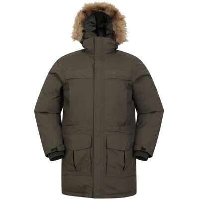 Mountain Warehouse Herren Antarctic Extreme wasserdichte Daunenjacke (dunkles Khaki) Khaki S Mountain Warehouse Herren Antarctic Extreme wasserdichte Daunenjacke (dunkles Khaki) Khaki S