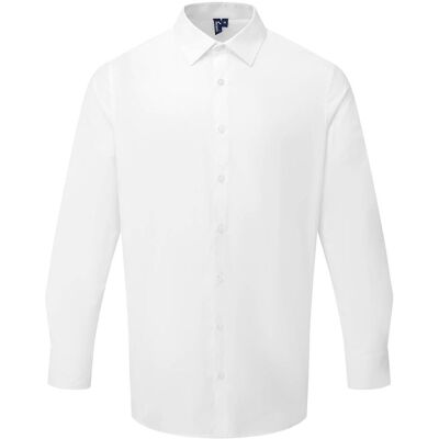 Premier - Formelles Hemd für Herren Langärmlig () Weiß L Premier - Formelles Hemd für Herren Langärmlig () Weiß L