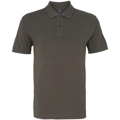 Asquith & Fox Herren Bio-Polohemd in klassischer Passform (Schiefer) Blau L Asquith & Fox Herren Bio-Polohemd in klassischer Passform (Schiefer) Blau L