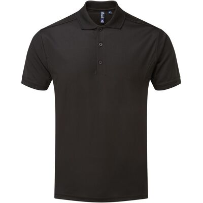 Premier Herren Coolchecker Pique-Poloshirt (Schwarz) Schwarz L Premier Herren Coolchecker Pique-Poloshirt (Schwarz) Schwarz L