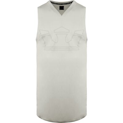 Supra V-Neck-Ärmel von White MENS Graphic Logo Weste 192180 036 Cremefarben L Supra V-Neck-Ärmel von White MENS Graphic Logo Weste 192180 036 Cremefarben L