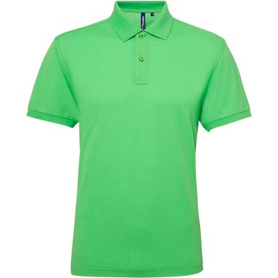 Asquith & Fox Herren Kurzarm Performance Blend Polo Shirt (Limette) Grün L Asquith & Fox Herren Kurzarm Performance Blend Polo Shirt (Limette) Grün L