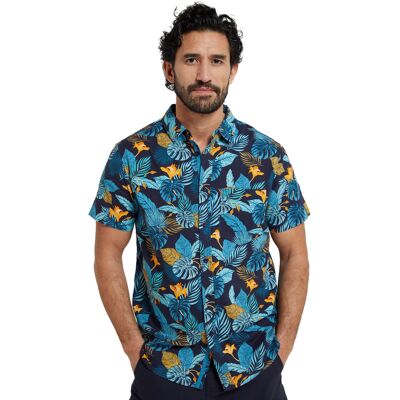 Mountain Warehouse Herren Tropical Kurzarm-Shirt (blau) Blau XS Mountain Warehouse Herren Tropical Kurzarm-Shirt (blau) Blau XS