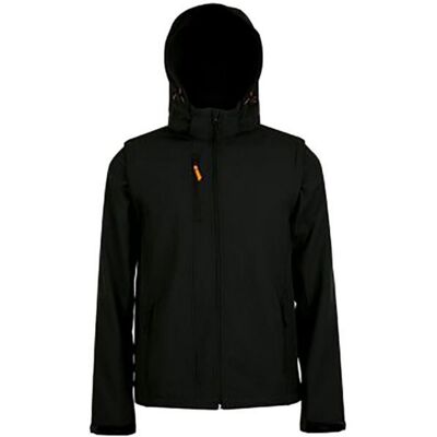 SOLS Herren Transformer Pro Softshell Jacke (Schwarz) Schwarz S SOLS Herren Transformer Pro Softshell Jacke (Schwarz) Schwarz S