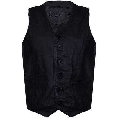 Infinity Leather Hellbraune Lederweste, formelle traditionelle Gilet-Weste Schwarz XL Infinity Leather Hellbraune Lederweste, formelle traditionelle Gilet-Weste Schwarz XL