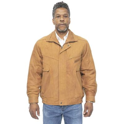 Infinity Leather Klassische Herren-Harrington-Bomber-Lederjacke-Minsk Bräunen S Infinity Leather Klassische Herren-Harrington-Bomber-Lederjacke-Minsk Bräunen S
