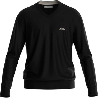 Klassischer Herrenpullover von Guess Schwarz S Klassischer Herrenpullover von Guess Schwarz S