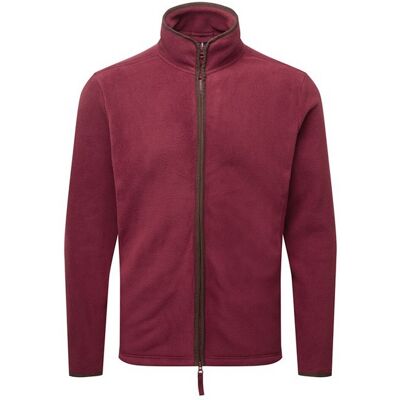 Premier Herren Artisan Fleece-Jacke (Burgund/Braun) Burgund S Premier Herren Artisan Fleece-Jacke (Burgund/Braun) Burgund S