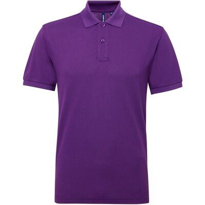 Asquith & Fox Herren Kurzarm Performance Blend Polo Shirt (Lila) Lila L Asquith & Fox Herren Kurzarm Performance Blend Polo Shirt (Lila) Lila L