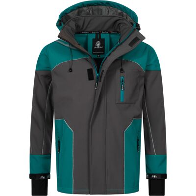 Rock Creek Softshelljacke Dunkeltürkis Türkis 2XL Rock Creek Softshelljacke Dunkeltürkis Türkis 2XL