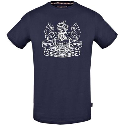 Aquascutum Aldis Wappen Marineblau T-Shirt Blau S Aquascutum Aldis Wappen Marineblau T-Shirt Blau S