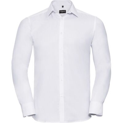 Russell Athletic Russell Collection - Formelles Hemd für Herren Langärmlig (Weiß) Weiß 18 Zoll Russell Athletic Russell Collection - Formelles Hemd für Herren Langärmlig (Weiß) Weiß 18 Zoll
