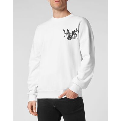 Philipp Plein Sweatshirt Hawaii Weiß 2XL Philipp Plein Sweatshirt Hawaii Weiß 2XL