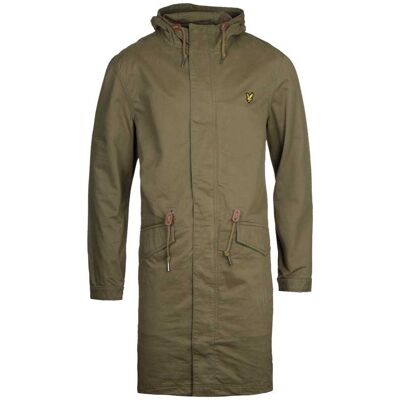 Lyle & Scott Lichen Grüner Fishtail Parka Jacke Grün 2XL Lyle & Scott Lichen Grüner Fishtail Parka Jacke Grün 2XL