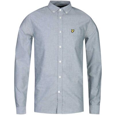 Lyle & Scott Herren Jadegrünes Oxford-Hemd - Größe L Lyle & Scott Herren Jadegrünes Oxford-Hemd - Größe L